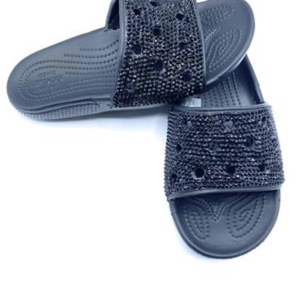 Classic Blinged Slide Sandals